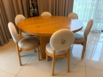 6 seater dining table with chairs