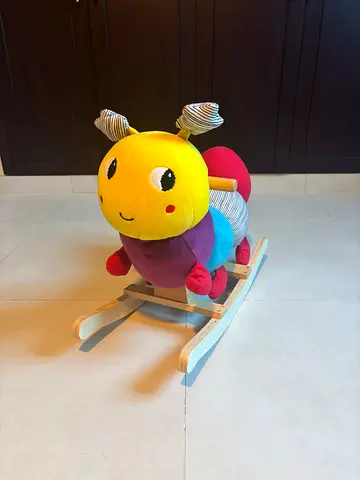 Mama and Papa Caterpillar Rocking Toy - Soft Ride-on for Toddlers
