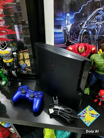 Used Sony PS3 Slim 300 gb with 2 downloaded watchmen and Demos