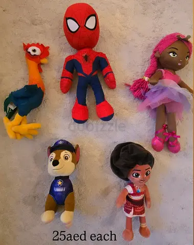 Soft cuddly toys teddy bears paw patrol moana ballerina spiderman