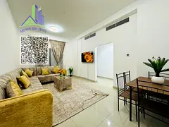 An exceptionally luxurious and high-end two-bedroom apartment with a living room, fully furnished wi