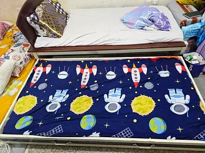 Large Double Bed with Mattress