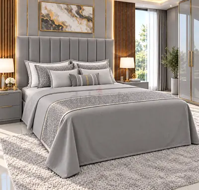 New king bed upholstered bed with headboard storage bed and - modern grey king size bed