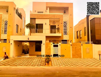 Luxury VIP villa for sale in Al-Haliyo 2 | Swimming pool + waterfall | Modern design | Includes registration fees, electricity, and water