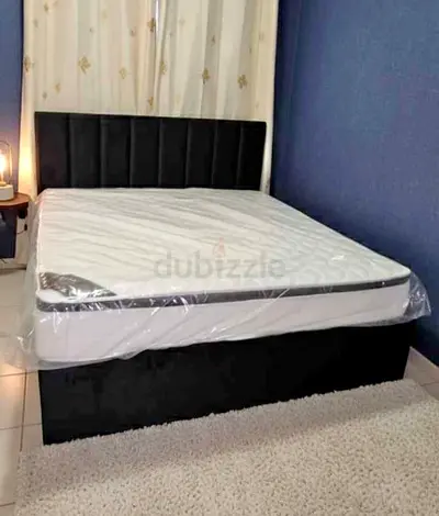 Luxury design new King size bed with Mattress Available