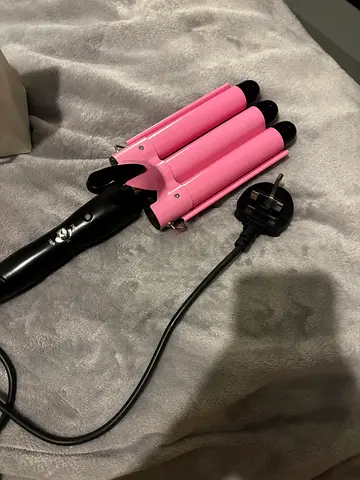 Three-barrel curling wand - used, working condition