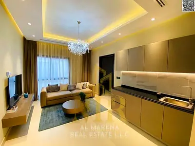 Villa for sale on Sheikh Mohammed Bin Zayed Road, located on a main street near the park. It features two floors and a rooftop terrace. Freehold owner