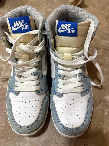 Nike Air Jordan Light blue and white Nike Air low-top sneakers - preowned