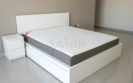 Ikea malm king size bed with ikea mattress like new - Excellent condition