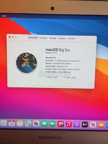 Apple MacBook Air (macOS Big Sur) - 13-inch