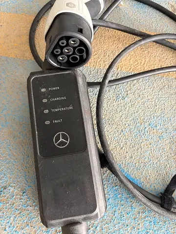 Mercedes electric vehicle charging cable with OEM onboard charger