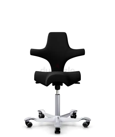 I'm Selling HAGCapisco Adjustable Standing Desk Chair Black Frame Eco Polyester Black Seat