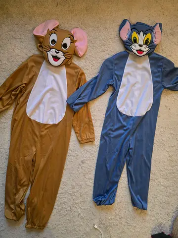 Tom and Jerry children's halloween costume twins