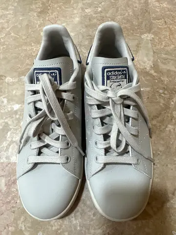 Adidas Stan Smith Gray leather casual sneakers, 37 1/2