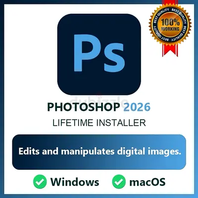 Adobe Photoshop 2026 Lifetime (Windows & macOS)