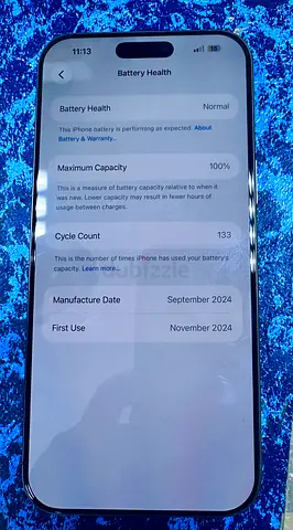 iPhone with 100% Battery Health — Lightly Used, Working Perfectly