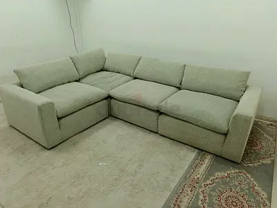 Looks very good condition the one brand feather 🪶 filled modular sofa