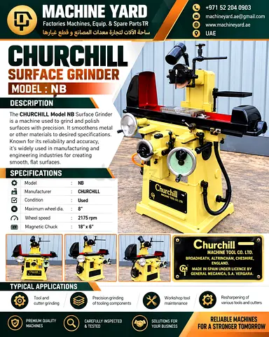 Churchill NB Surface Grinder - Used Industrial Surface Grinding Machine
