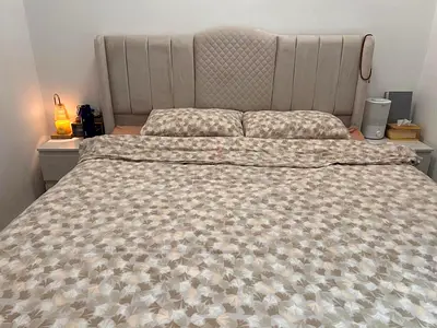 Hydraulic King size bed frame and bed