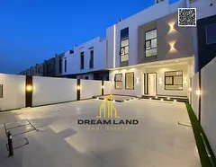 Own a modern villa, ground floor, first floor and roof, next to Al Rahmaniyah, Sharjah, at a special