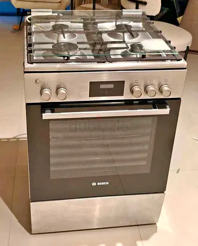 .Model BOSCH Digital Clock 4 Burner Full Gas Cooker Range Size 60cm