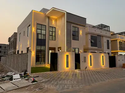فيلا فاخرة للبيع في الحليو 2 – بعجمان | 5 غرف ماستر | طابقان + روف | شامل الرسومالتسجيل والتمليك _تملك حر لجميع الجنسيات