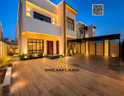 For Sale: Investment villa with a stone facade in Al Helio 2, Ajman. Land area 3164 sq ft, built-up area 3000 sq ft, 3 master bedrooms with built-up w