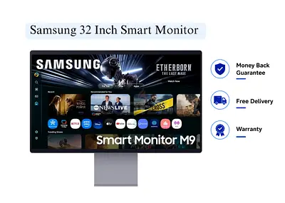 Samsung 32 Inch Smart Monitor M9 M90SF 4K QD-OLED 165Hz LS32FM900SUXEN