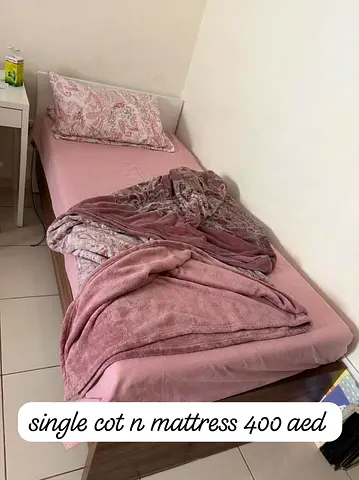 Single bed frame with mattress - good condition