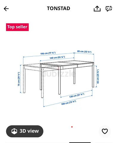 Ikea dining table