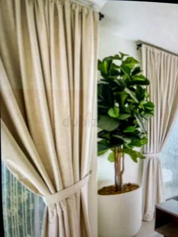 Premium velvet curtains with blinds and sheers