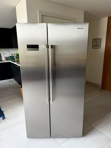 Smeg Side By side Refrigerator Almost Brand new Condition And Perfect working