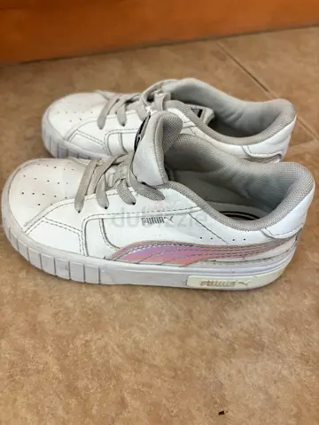 White Puma platform sneakers, gently used, size 26