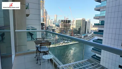 Hot offer, NO extra charges ,1B/R apart in Business Bay WITH balcony and canal view,, All bills included, NO Commission