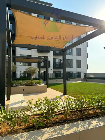 One Bedroom Apartment for Annual Rent in Rimal Building Maryam Island Sharjah with Balconies Open View Gym Pool and Parking