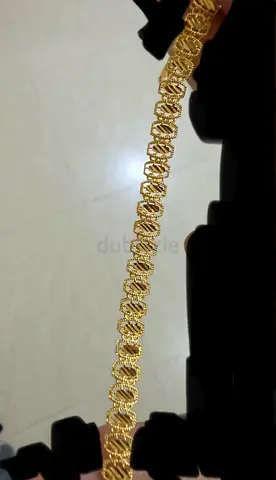 21K Gold Bracelet - Classic Link Design, Good Condition