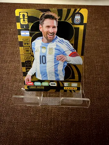 Lionel Messi Golden Baller collectible display card