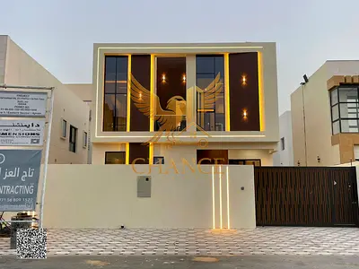فيلا عائلية فاخرة للبيع في الزهية – عجمان، تصميم عصري ومساحات واسعة تضم 4 غرف ماستر ومجلس وغرفتي معيشة، مباشرة من المالك وبخصم مميز للعميل الكاش.