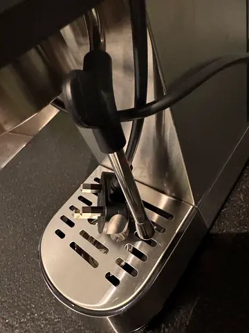Used stainless steel espresso machine - steam wand included