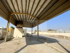 20,000 Sq Ft Industrial Yard in Al Sajaa, Sharjah | 32 kW Power | Interlock Paving, Covered Shed, Of