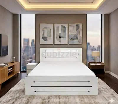 New Double Bed MDF With Mattress