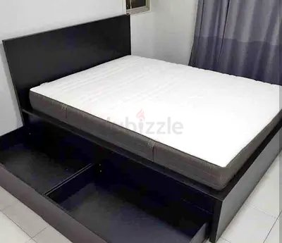 Ikea malm king size bed frame with Ikea mattress