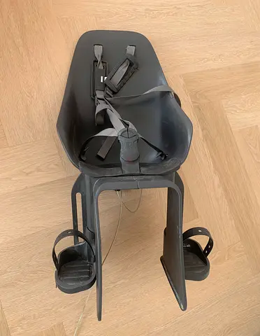 Child rear bike seat with harness and footrests - good used condition, Brand IKI Urban design by OGK