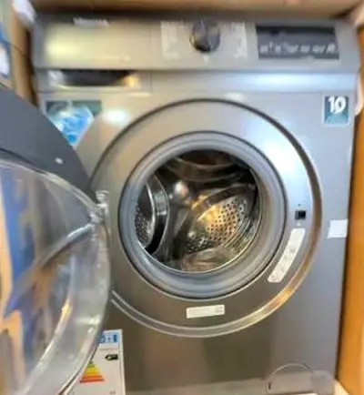 Front-load washing machine - silver, 7kg (good condition)