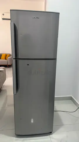 Silver Hitachi Top-Freezer Refrigerator - 240 liters