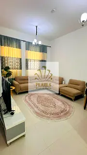 🏡 Furnished 1-bedroom apartment with living room for annual rent in Princess Village. 2 bathrooms