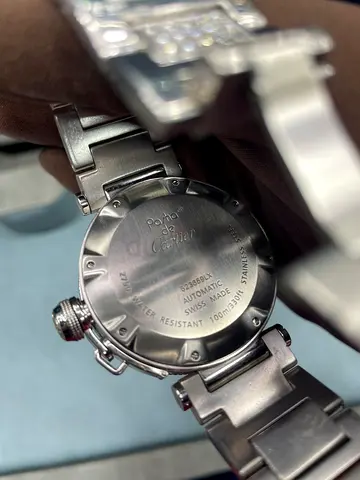 Stainless Steel Cartier-style Men's Wristwatch (Pre-owned)