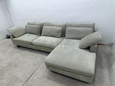 Like new condition west elm lshape sofa