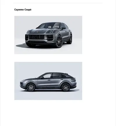 2025 Porsche Cayenne Coupe GCC ALNABOODAH WARRANTY