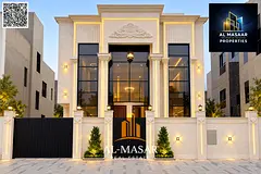 Classic-style villa in the Al Yasmeen area, Ajman, featuring a distinctive design. Available for fre